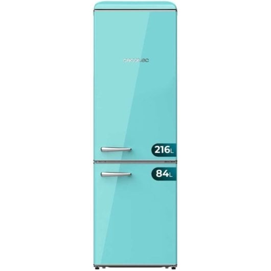 Cecotec Bolero CoolMarket Combi Origin 300 Green Frigorífico Combi Retro 300L E Verde