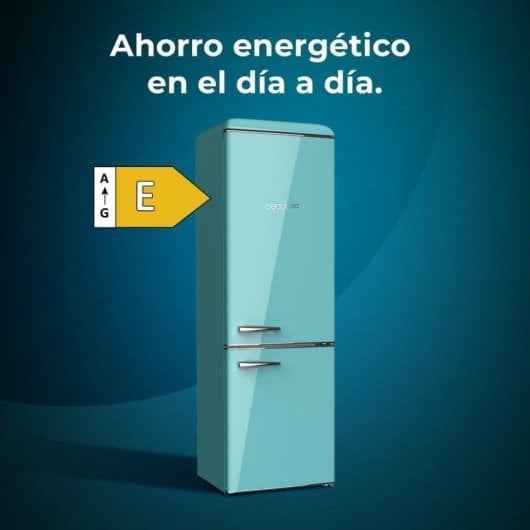 Cecotec Bolero CoolMarket Combi Origin 300 Green Frigorífico Combi Retro 300L E Verde