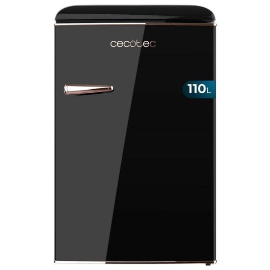 Frigorífico Mini Cecotec Bolero CoolMarket TT Origin 110 Black E Defrost 90cm 110L E Preto LED Icebox Retro