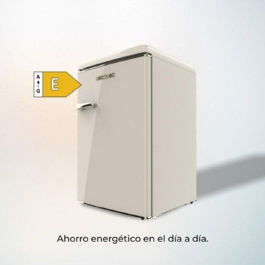 Frigorífico Mini Cecotec Bolero CoolMarket TT Origin 110 Defrost 90cm 110L E Bege Iluminação LED