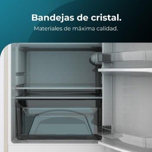 Frigorífico Mini Cecotec Bolero CoolMarket TT Origin 110 Defrost 90cm 110L E Bege Iluminação LED