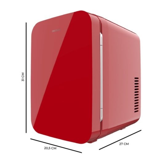 Cecotec Bolero MiniCooling 6L Bahamas Red Mini Frigorífico 12V-220V Vermelho