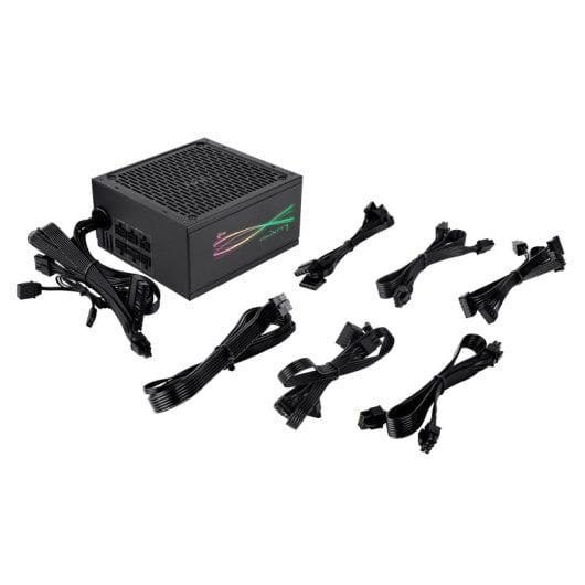 Aerocool LUXPRORGB1000M Fonte de Alimentação Semi-Modular RGB 1000W 80Plus Gold +90% ATX3.0 Pcie5.0