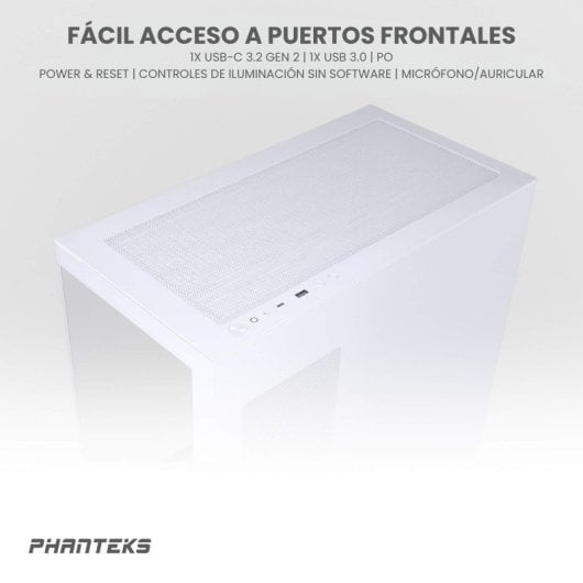 Phanteks XT View Vetro temperato USB 3.0 Bianco