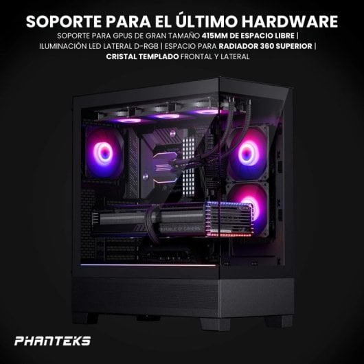 Phanteks XT View Vetro temperato USB 3.0 Nero