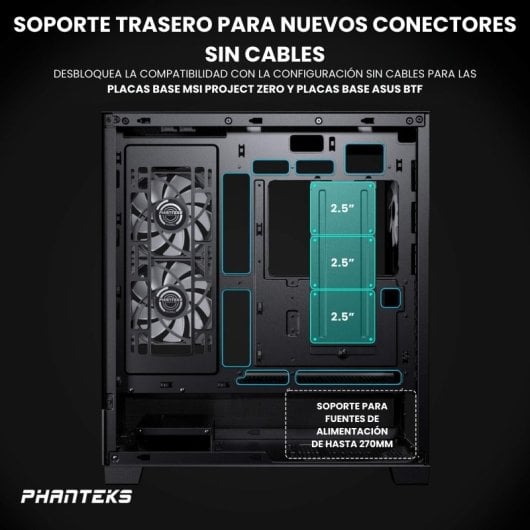 Phanteks XT View Cristal Templado USB 3.0 Negra