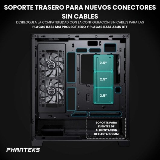 Phanteks XT View Vetro temperato USB 3.0 Nero