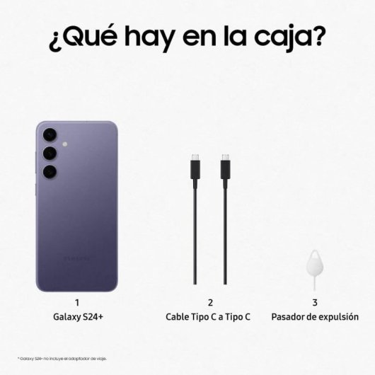Samsung Galaxy S24 Plus 12/256GB Violeta Cobalt Libre Reacondicionado