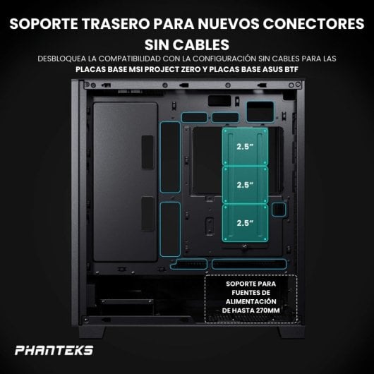 Phanteks XT Pro Ultra Cristal Templado USB 3.2 Negra