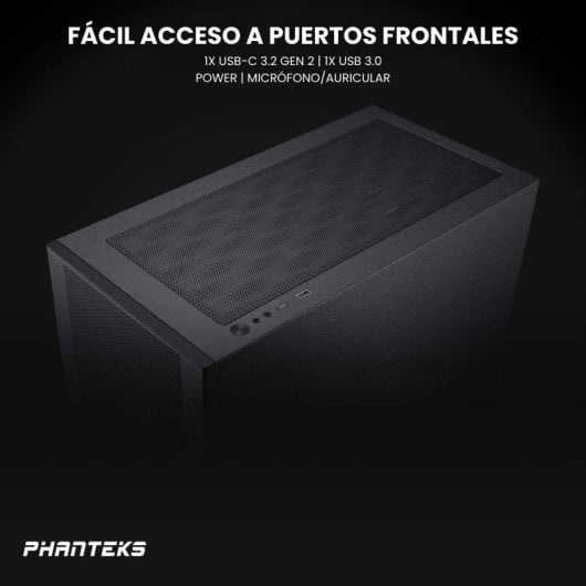 Phanteks XT Pro Ultra Cristal Templado USB 3.2 Negra