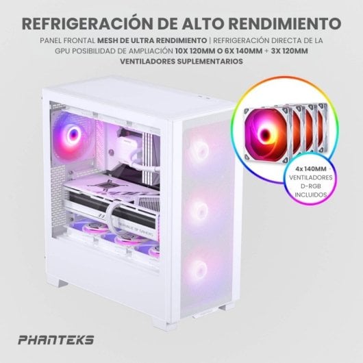 Phanteks XT Pro Ultra Vidro Temperado USB 3.2 Branca