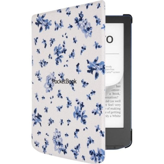 Pocketbook H-S-634-F-WW Pochette imprimée fleurs bleues pour ebook 6"