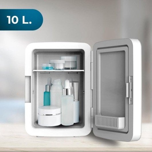 Frigorífico Mini Cecotec Bolero MiniCooling 10L Bahamas Pat 1 Defrost 33cm 10L E Azul Blanco