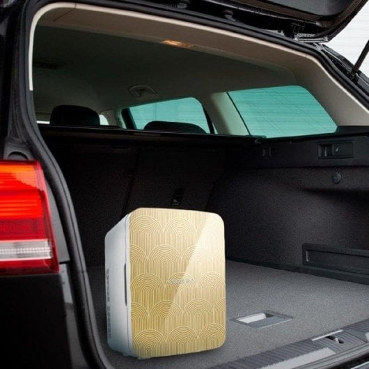 Frigorifero Cecotec Bolero MiniCooling 10L Bahamas Pat 2 Gold 12-220V 29dB