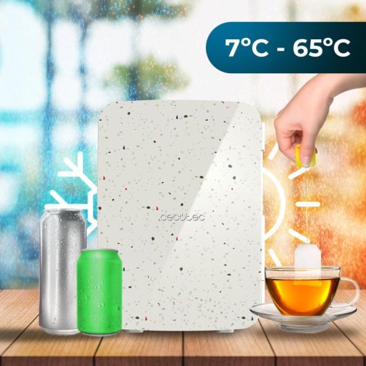 Cecotec Bolero MiniCooling 10L Bahamas Pat 3 Frigorífico Nevera Mini Vintage 12-220V E
