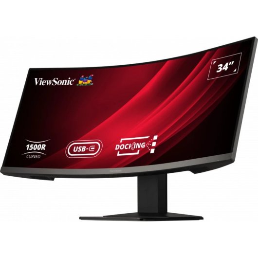ViewSonic VG3419C 34" LED VA UltraWide QHD 120Hz FreeSync Premium Curvo USB-C