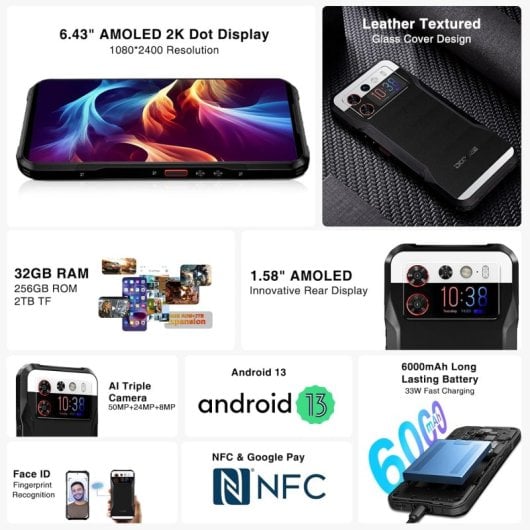 Doogee V20S 5G 32/256GB Naranja Libre