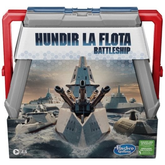 Hasbro Gaming Sink The Fleet Versão multilíngue do jogo de tabuleiro