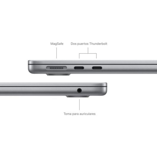 Apple MacBook Air Computer portatile 34,5 cm (13.6") Apple M M3 8 GB 512 GB SSD Wi-Fi 6E (802.11ax) macOS Sonoma Grigio