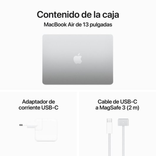 Apple MacBook Air Computer portatile 34,5 cm (13.6") Apple M M3 8 GB 512 GB SSD Wi-Fi 6E (802.11ax) macOS Sonoma Argento