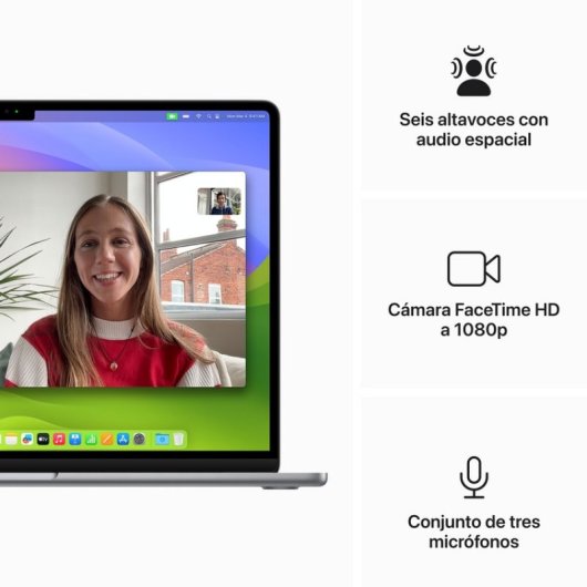 Apple MacBook Air Apple M3/16GB/512GB SSD/GPU 10 Núcleos/15.3" Gris Espacial