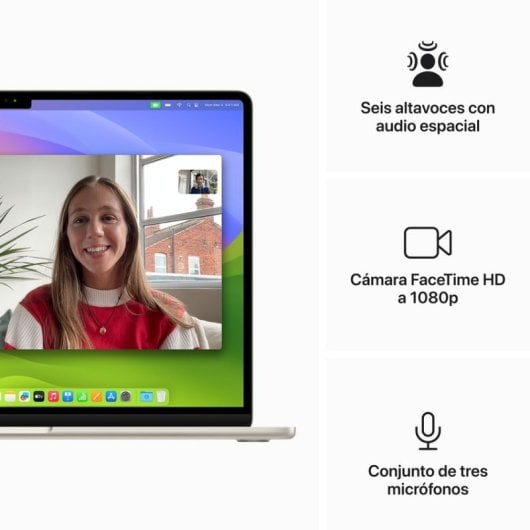 Apple MacBook Air Apple M3/16GB/512GB SSD/GPU 10 Núcleos/15.3" Blanco Estrella