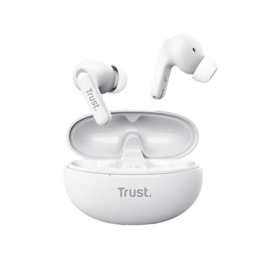 Trust Yavi ENC V1.0 Auriculares Bluetooth con Estuche de Carga Blancos