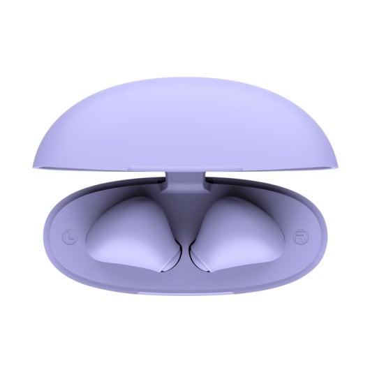 Affidati alle cuffie Bluetooth Yavi ENC con custodia di ricarica/viola
