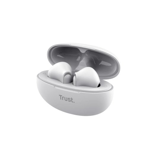Affidati alle cuffie Bluetooth Yavi ENC con custodia di ricarica/bianco