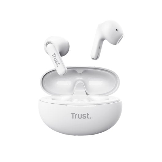 Affidati alle cuffie Bluetooth Yavi ENC con custodia di ricarica/bianco