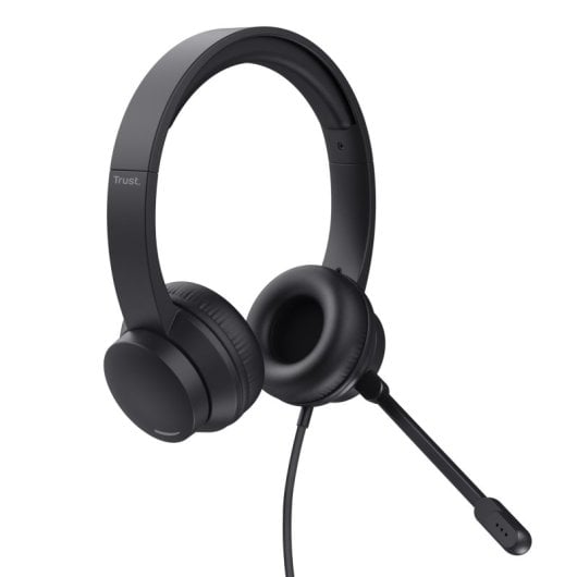 Trust HS-201 Auriculares USB con Micrófono Negros