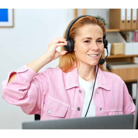 Trust HS-201 Auriculares USB con Micrófono Negros