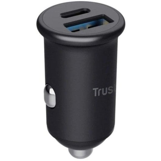 Trust Maxo Caricabatterie da Auto USB e USB-C 38W Nero