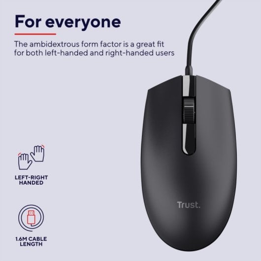 Trust TM-101 Rato USB 1200 DPI Preto