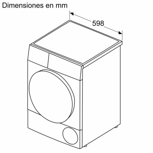Balay 3SC386B Secadora de Condensación Carga Frontal 8Kg B Blanca