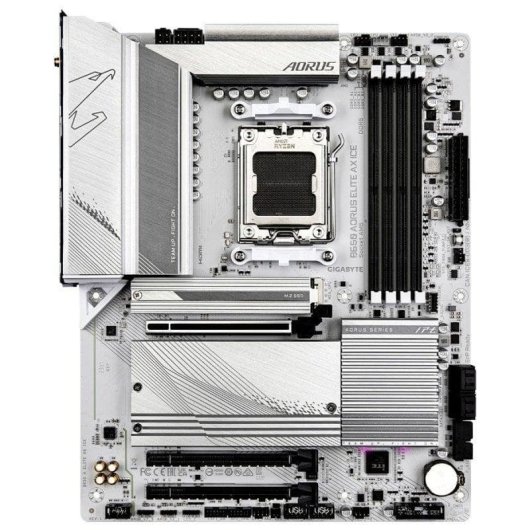 Carte mère Gigabyte B650 AORUS ELITE AX ICE B650 AM5 DDR5 ATX WiFi 6E RGB M.2 2.5GbE