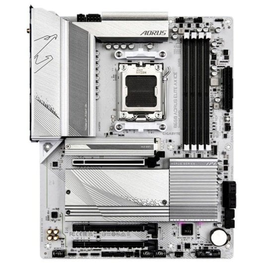 Motherboard Gigabyte B650 AORUS ELITE AX ICE AMD B650 Sockel AM5 DDR5 ATX WiFi 6E 2.5GbE PCIe 5.0 RGB