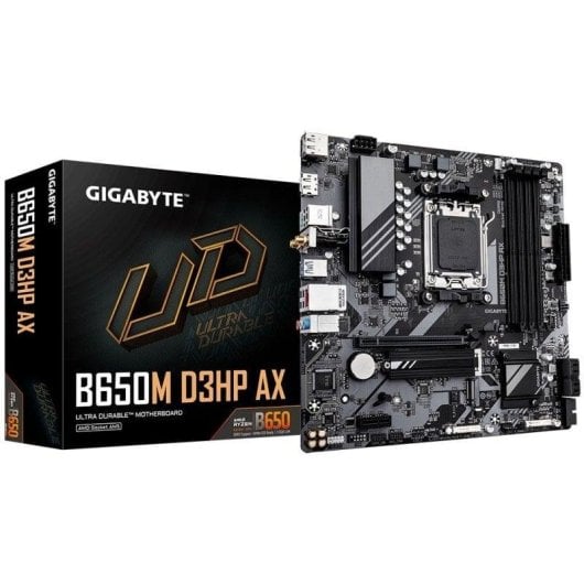 Carte mère Gigabyte B650M D3HP AX B650 Socket AM5 DDR5 Micro-ATX WiFi 6E 2.5GbE PCIe 4.0 M.2