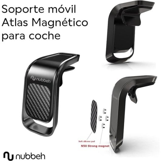 Nubbeh Atlas Soporte de Móvil Magnético Imán Para Coche