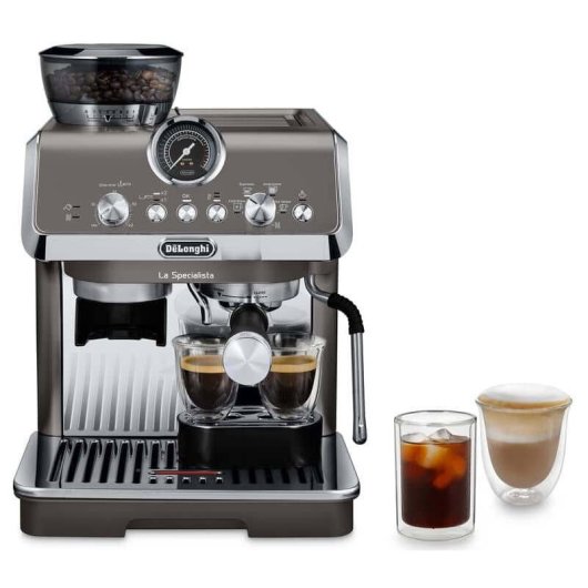 DeLonghi La Specialista Arte Evo EC9255.T Máquina de Café Expresso com Moinho 15 Bar Titânio