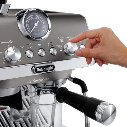 DeLonghi La Specialista Arte Evo EC9255.T Máquina de Café Expresso com Moinho 15 Bar Titânio