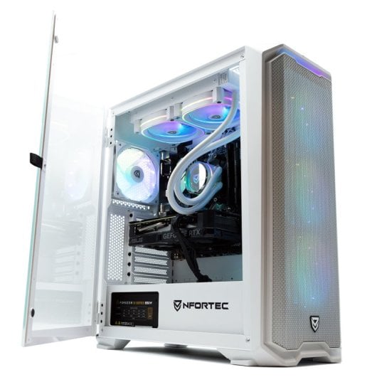 PcCom Ready AMD Ryzen 7 5800X / 32 Go / SSD 1 To / RTX 4060 Ti - Blanc