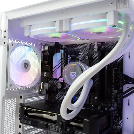 PcCom Ready AMD Ryzen 7 5800X / 32 Go / SSD 1 To / RTX 4060 Ti - Blanc