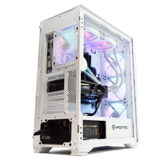 PcCom Ready AMD Ryzen 7 5800X / 32 Go / SSD 1 To / RTX 4060 Ti - Blanc