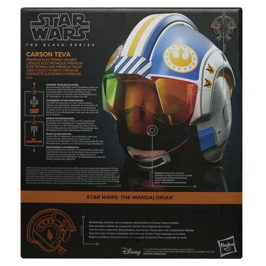 Hasbro Original Star Wars The Black Series Casco Electrónico de Carson Teva