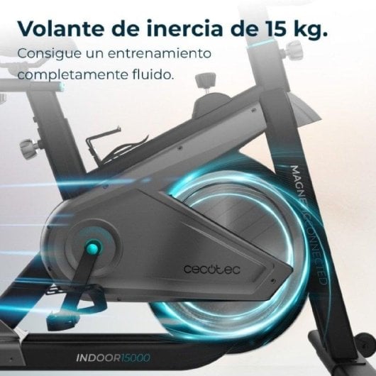 Indoor Bike Cecotec DrumFit Indoor 15000 Magnetic Connected mit 15 kg Schwungmasse, LCD, App