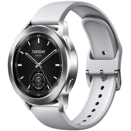 Xiaomi Watch S3 Bluetooth GPS NFC 47mm AMOLED Silber Grau One Size 5ATM SpO2 Herzfrequenz Schlafanalyse