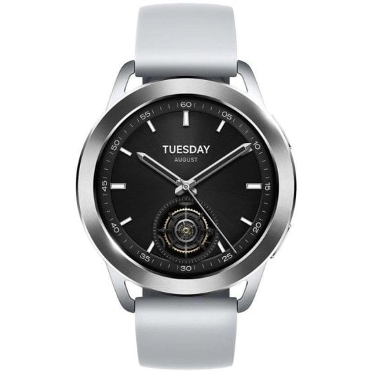 Xiaomi Watch S3 Bluetooth GPS NFC 47mm AMOLED Silber Grau One Size 5ATM SpO2 Herzfrequenz Schlafanalyse