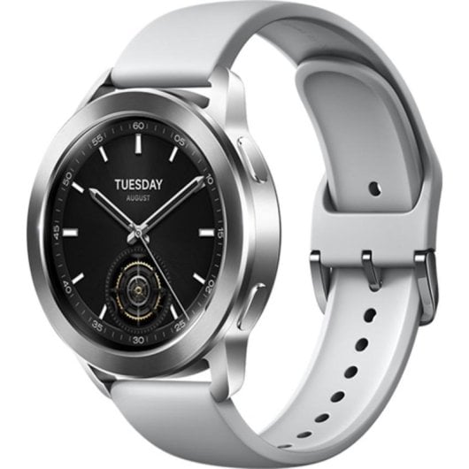 Xiaomi Watch S3 Bluetooth GPS NFC 47mm AMOLED Silber Grau One Size 5ATM SpO2 Herzfrequenz Schlafanalyse