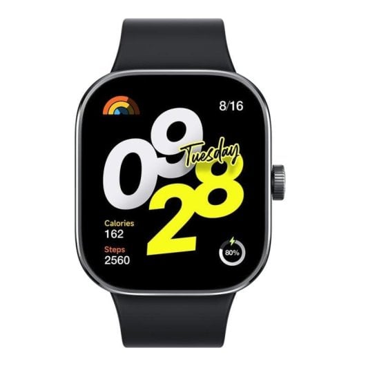 Xiaomi Redmi Watch 4 Bluetooth GPS 47,5mm AMOLED Preto Resistente Água 5ATM SpO2 Pulsómetro